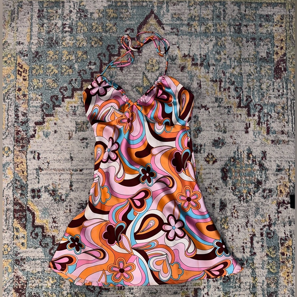 Garage 70s swirl dress NWT SIZE XS